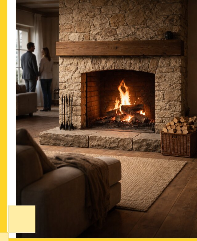 Открытые камины под ключ в Зиме от 153420 р. ЭриданЗма