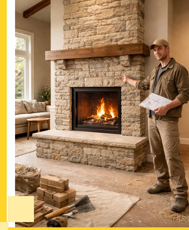 Камины под ключ в Зиме от 184104 р. | ЭриданЗма — установка