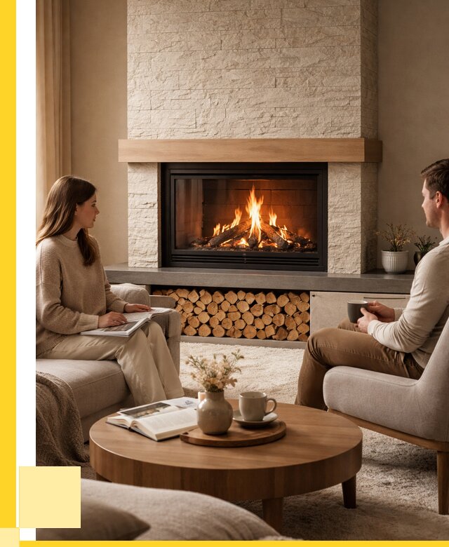 Камины со стеклом в Зиме от 184104 р. | ЭриданЗма — топки 3 стекла