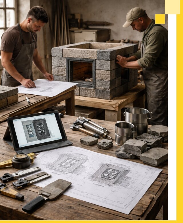 Разработка проектов печей с согласованием и монтажом в Зиме