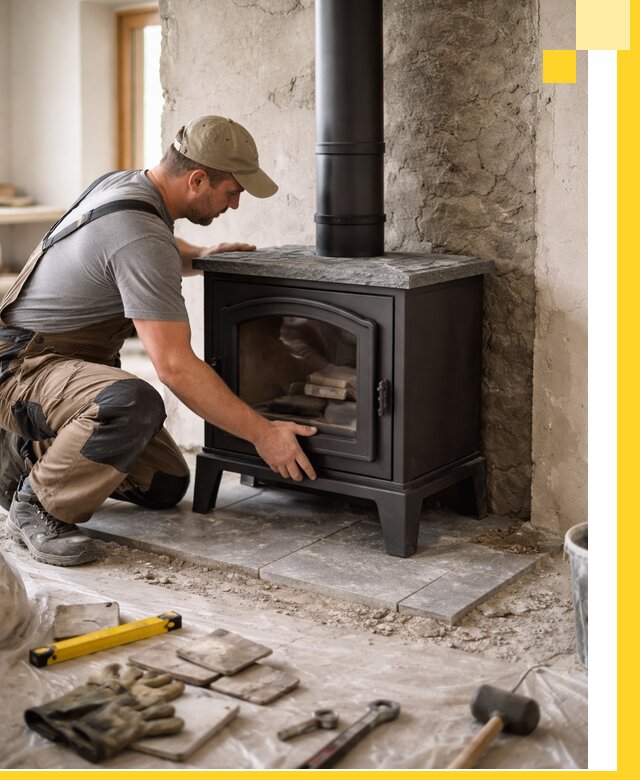 Профессиональный монтаж печей и каминов в Зиме под ключ