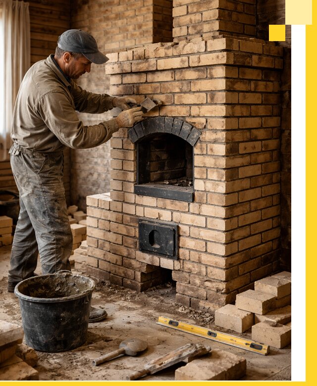 Кирпичные печи под ключ в Зиме: проектирование и кладка