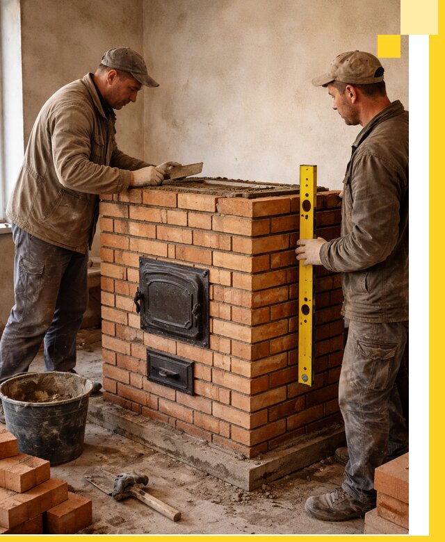 Отопительные печи под ключ в Зиме, установка и сборка