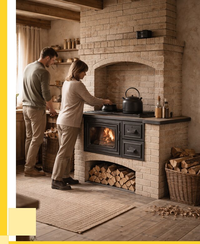 Печи с плитой в Зиме от 46026 р. | ЭриданЗма — кирпичная печь