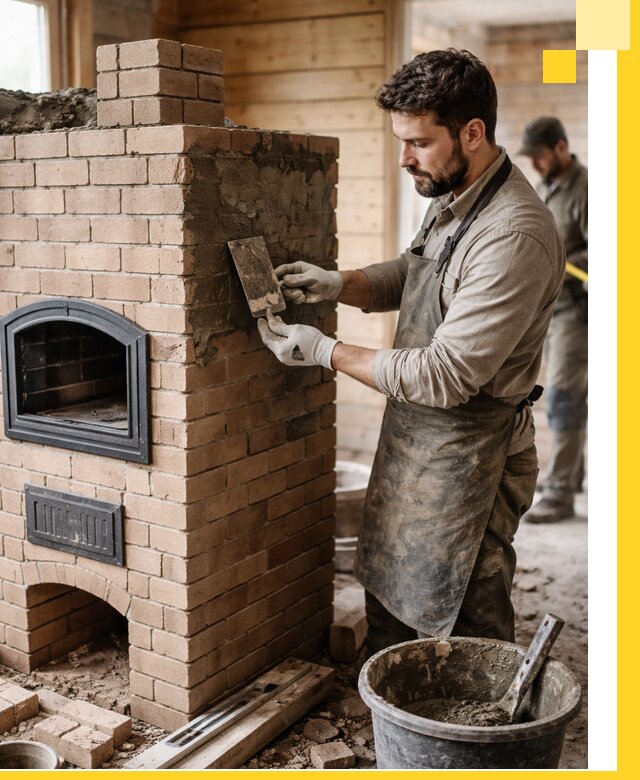 Изготовление и установка печей-шведок под ключ в Зиме