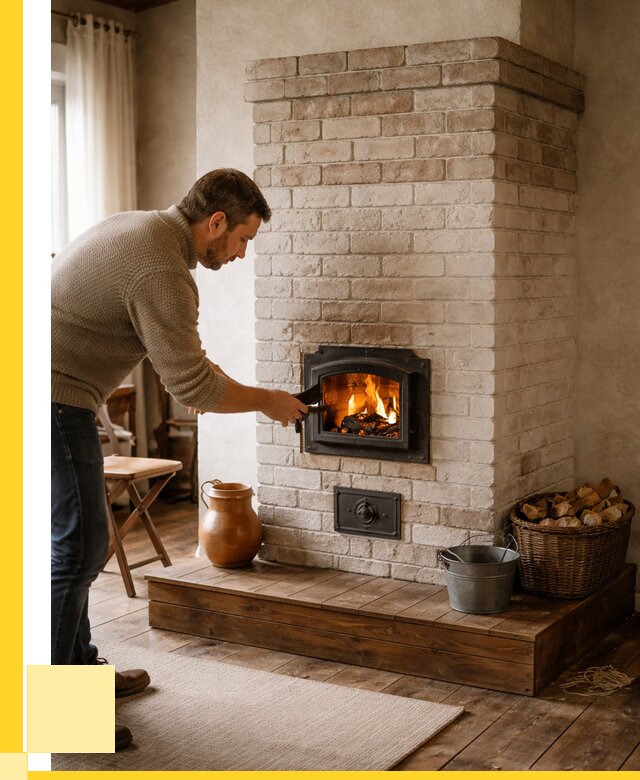 Печь голландка из кирпича в Зиме от 86938 р. | ЭриданЗма