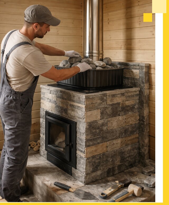 Печи для парной в Зиме, производство, монтаж и обслуживание