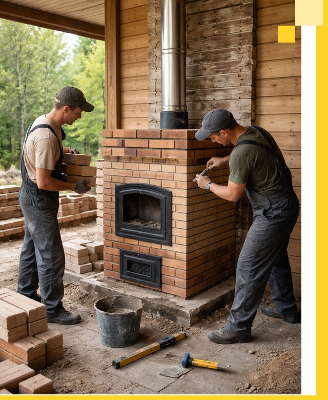 Производство и установка дачных печей под ключ в Зиме