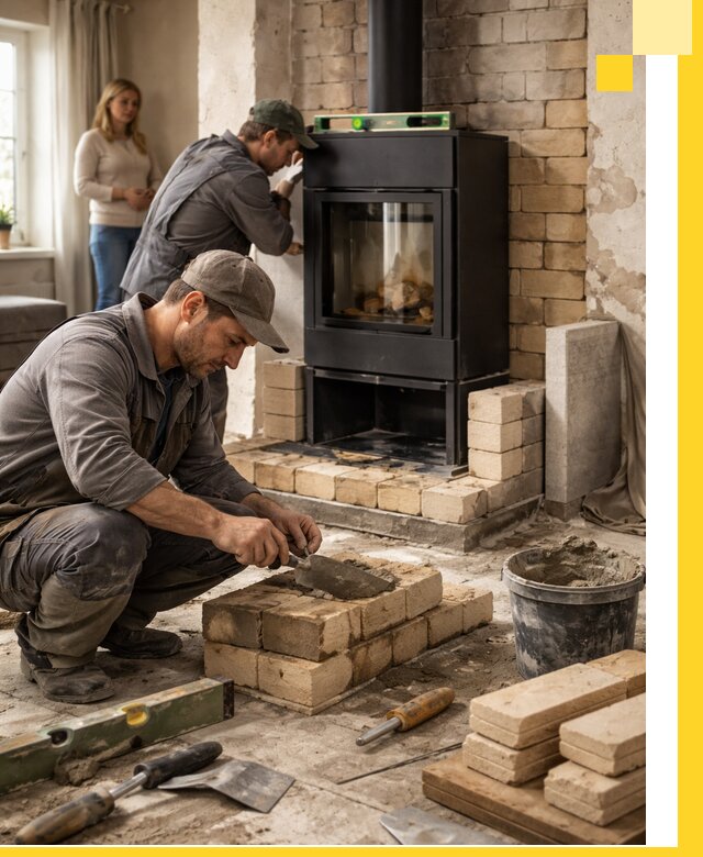 Печи и камины под ключ: проект, установка в Зиме