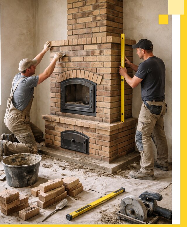 Продажа и установка печей и каминов для дома под ключ в Зиме