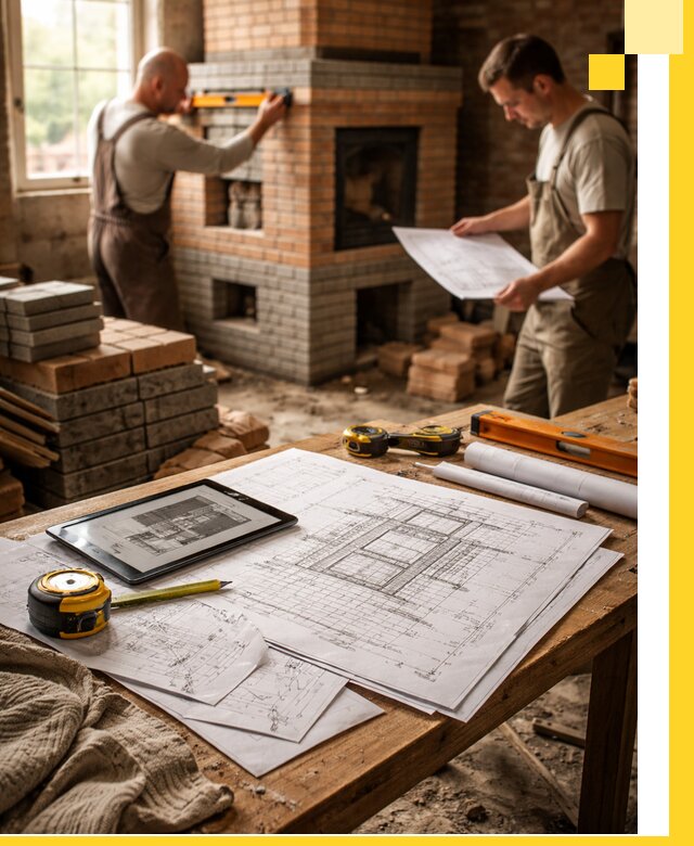 Проекты печей и каминов с индивидуальным дизайном в Зиме