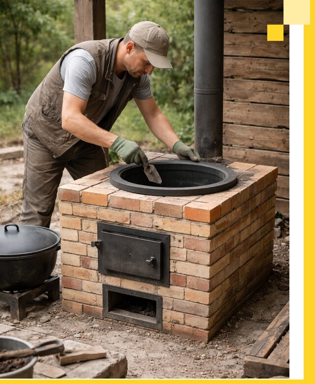 Изготовление и установка печей для казана в Зиме под ключ