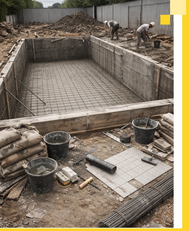 Строительство бассейнов под ключ в Зиме, дизайн и монтаж