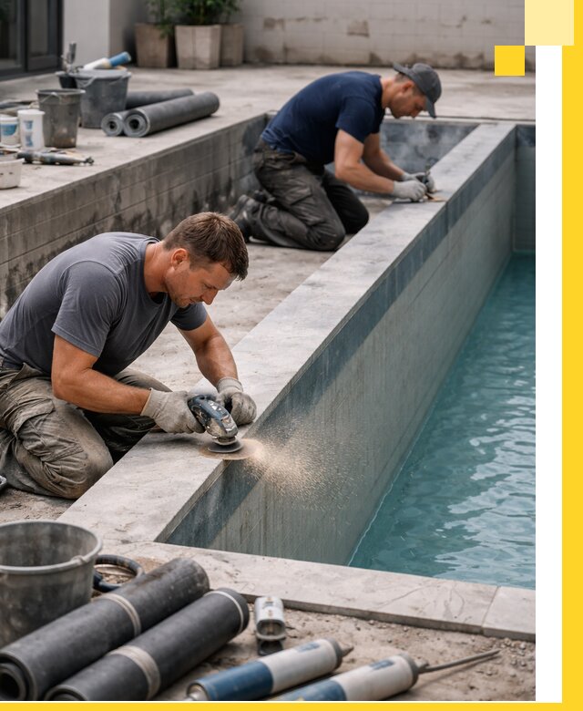 Профессиональный ремонт бассейнов под ключ в Зиме