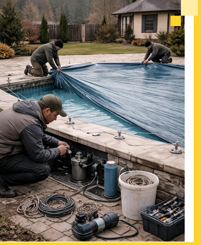 Консервация бассейнов в Зиме: подготовка к длительному хранению