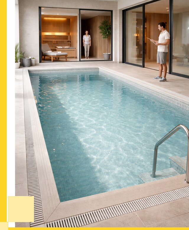 Отделка бассейна пленкой ПВХ в Зиме от 3580 р. - ЭриданЗма