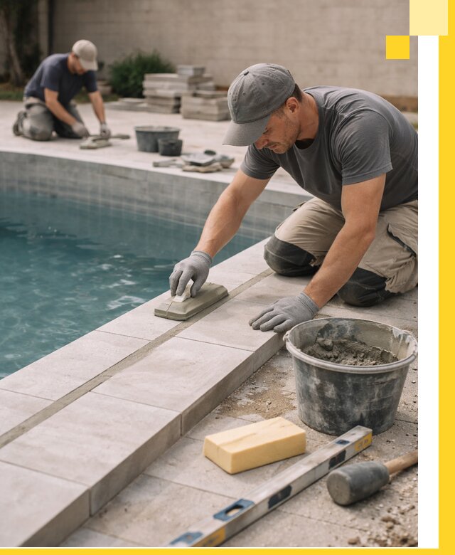 Отделка бассейнов в Зиме: декоративная отделка и гидроизоляция