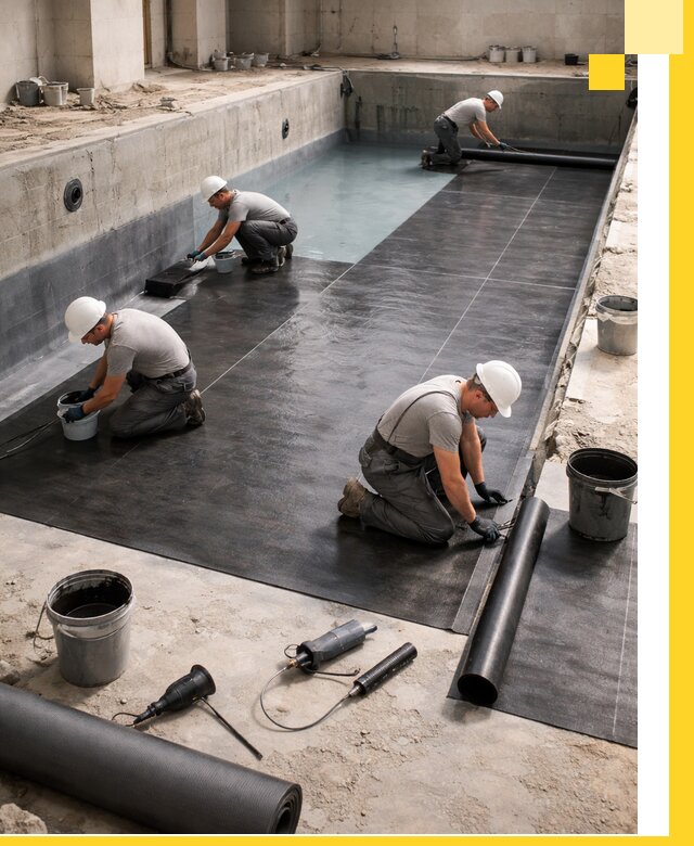 Профессиональная гидроизоляция бассейнов и чаш в Зиме под ключ