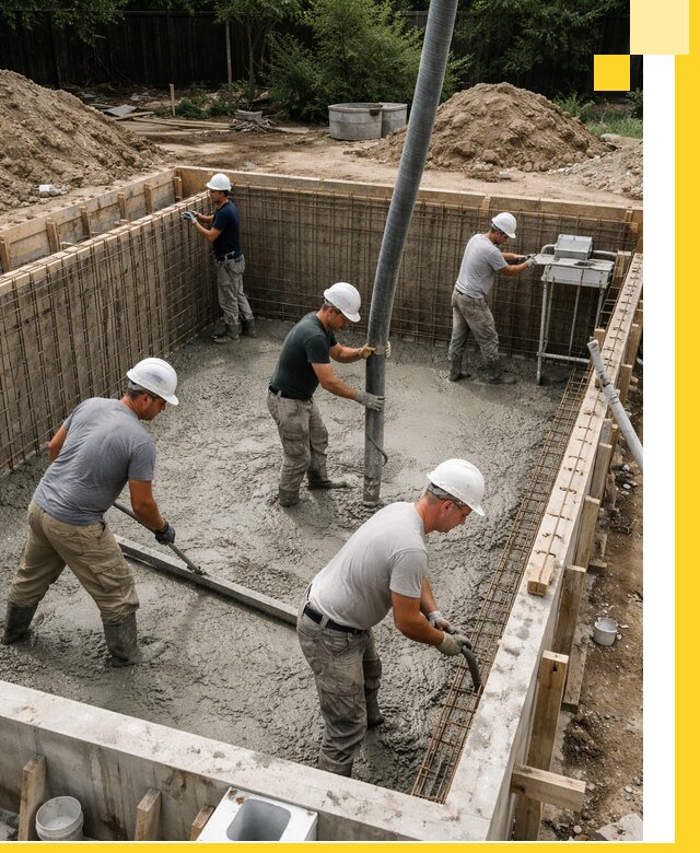 Строительство бетонных бассейнов под ключ в Зиме