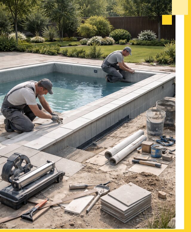 Строительство открытых бассейнов под ключ в Зиме профессионально