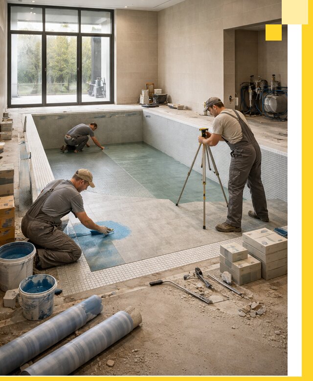 Проект и строительство закрытых бассейнов в Зиме под ключ