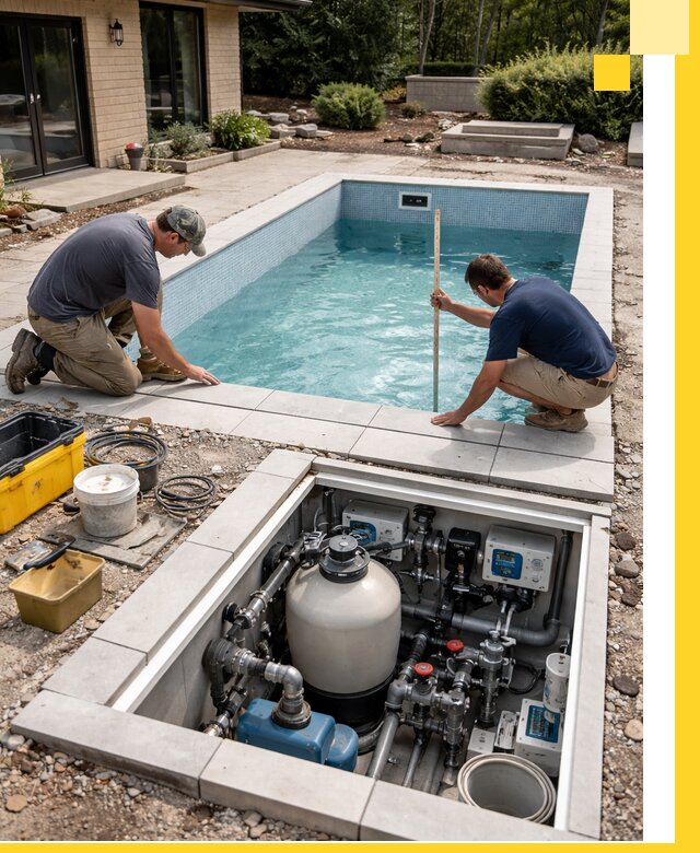 Строительство качественных домашних бассейнов под ключ в Зиме