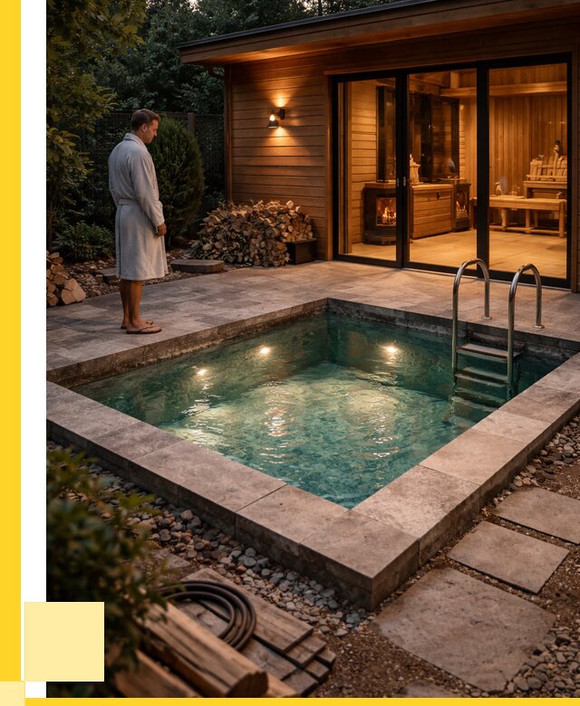 Бани с бассейном под ключ в Зиме от 97166 р. | ЭриданЗма