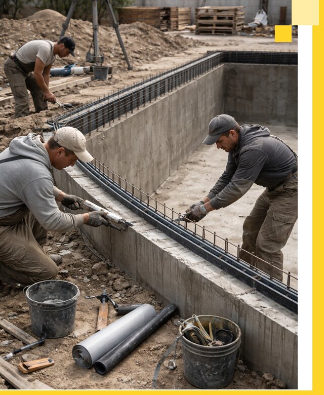 Качественный монтаж чаши бассейна в Зиме под ключ с гарантией