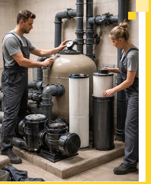 Фильтры и системы фильтрации для бассейнов в Зиме