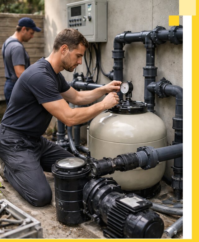 Поставка и монтаж фильтровального оборудования для бассейнов в Зиме