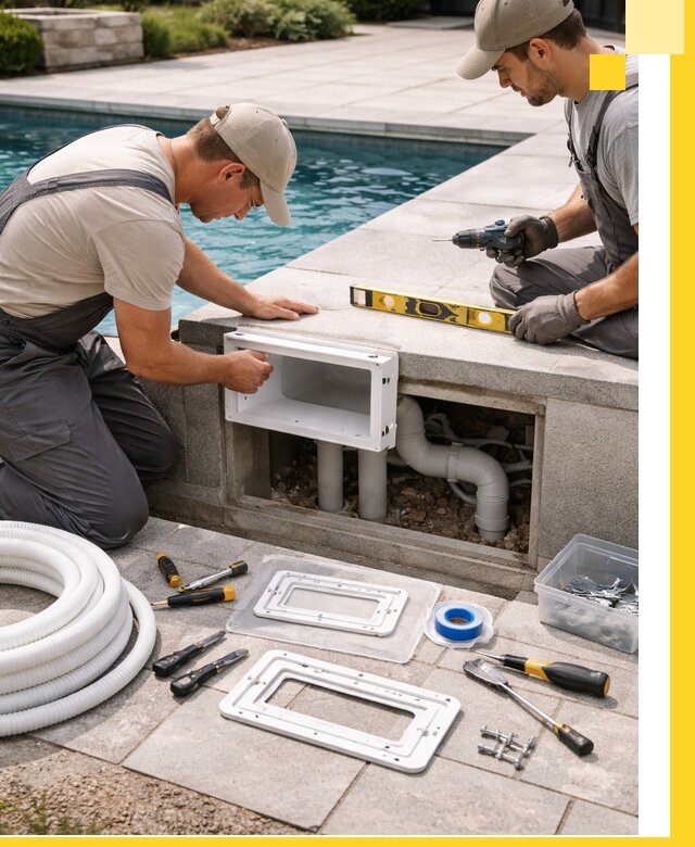 Поставка и установка скиммеров для бассейнов в Зиме