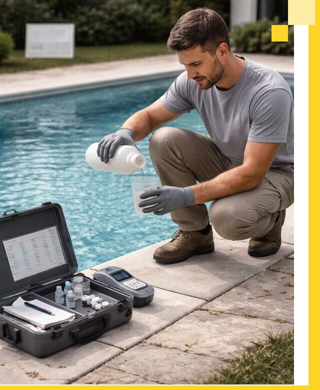 Профессиональная дезинфекция воды в бассейне в Зиме