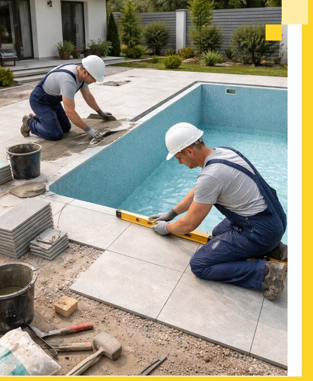 Строительство и монтаж плавательных бассейнов под ключ в Зиме