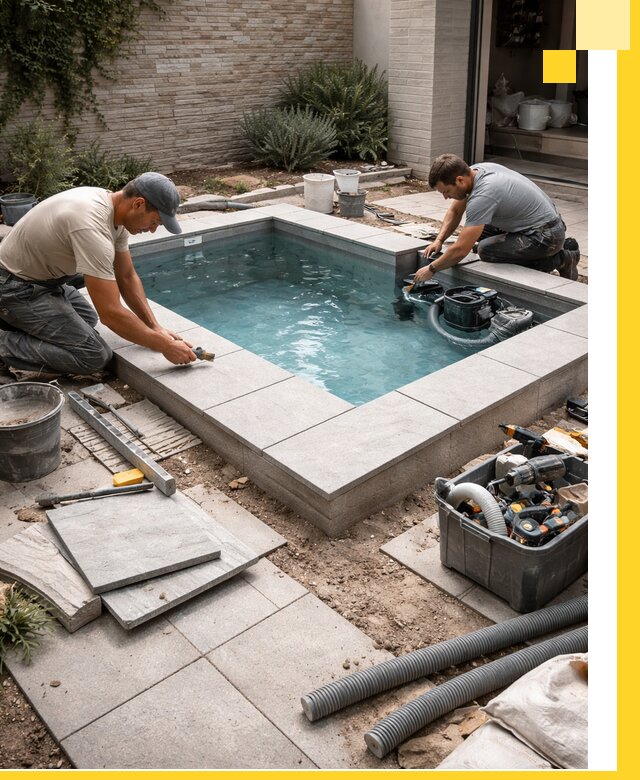 Мини бассейны под ключ в Зиме, дизайн и установка