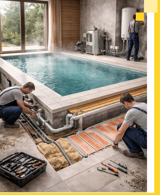 Проектирование и строительство тёплых бассейнов в Зиме