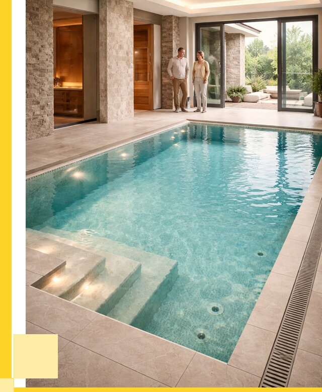 Бассейн во дворе в Зиме: проект, отделка от 1227360 р. | ЭриданЗма