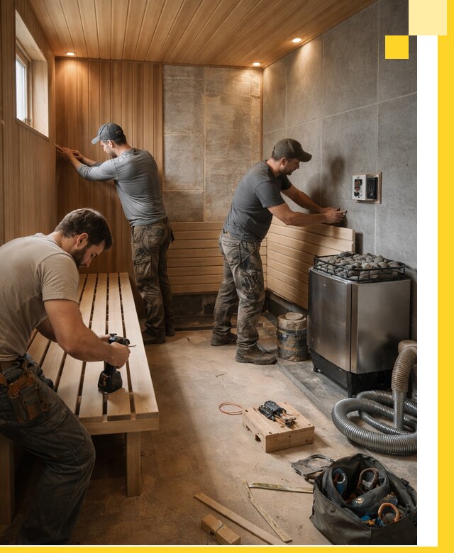 Сауны под ключ в Зиме, проектирование, строительство, отделка