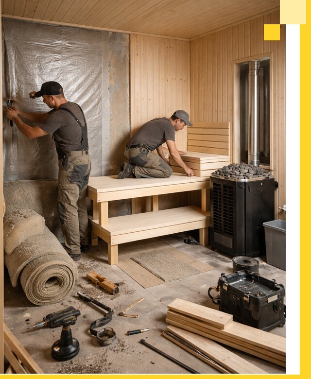 Проекты саун под ключ в Зиме дизайн и строительство