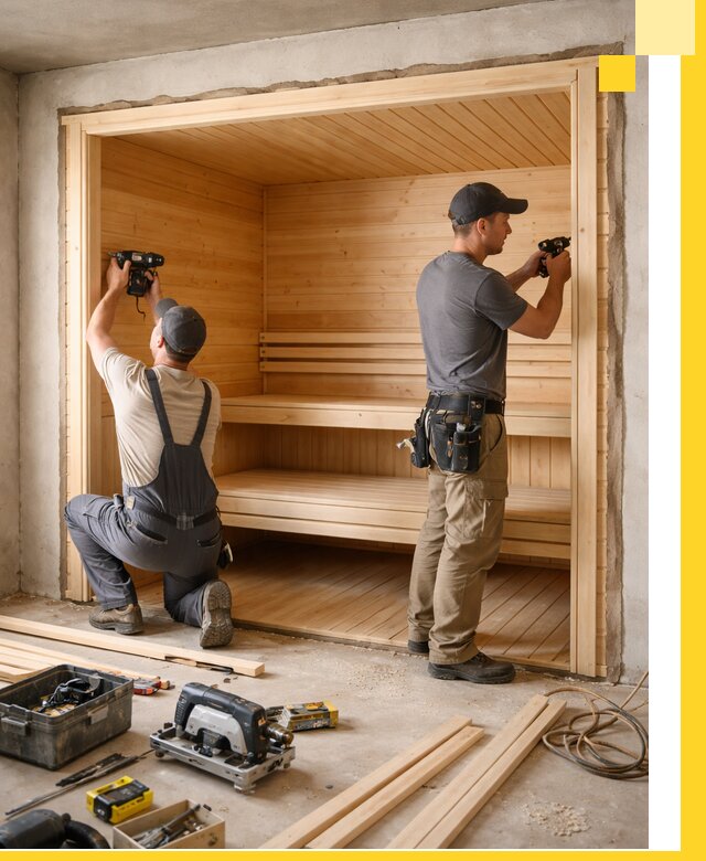 Монтаж саун под ключ в Зиме — проектирование и установка