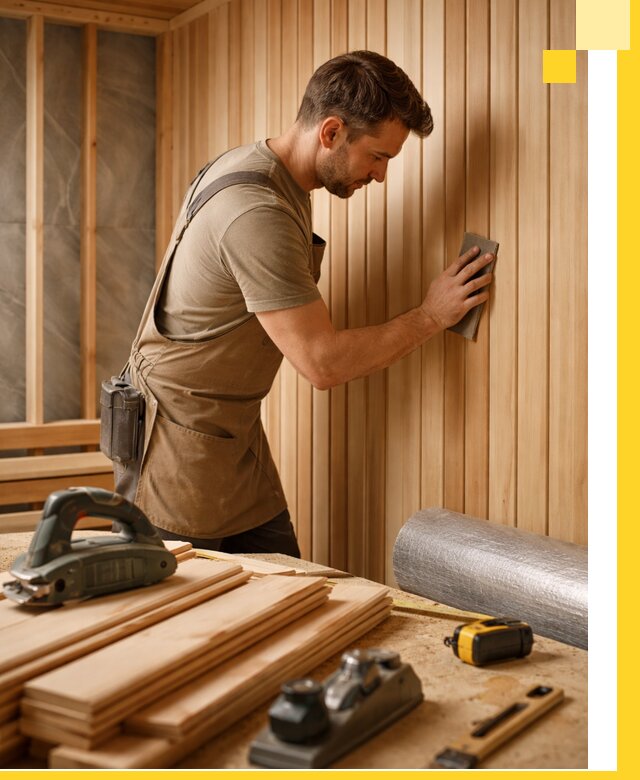 Профессиональная отделка саун и парных под ключ в Зиме