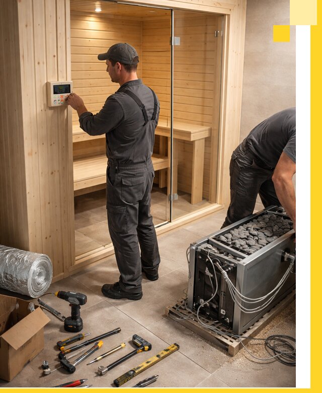 Поставка, установка и монтаж электрических саун в Зиме