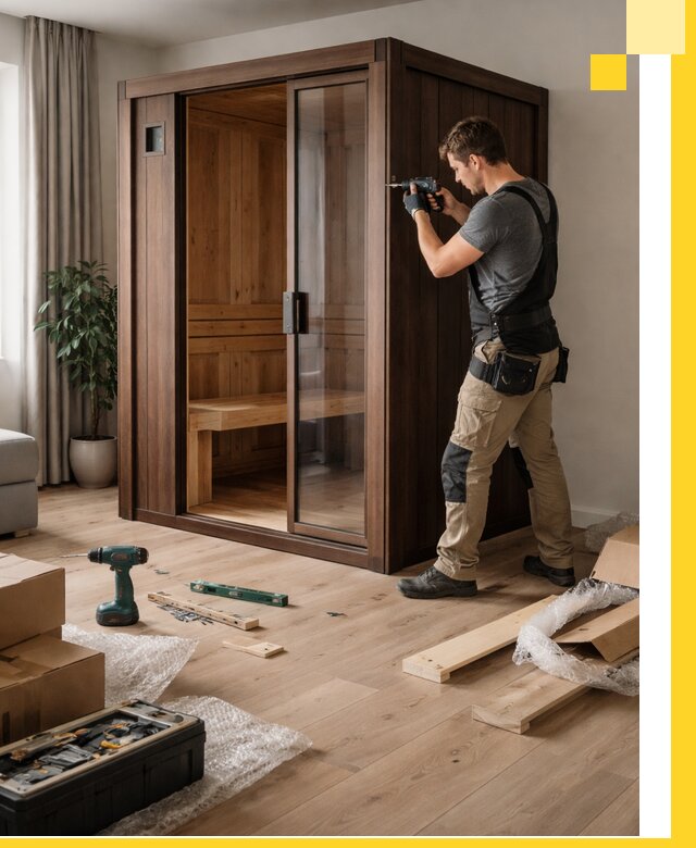 Установка и производство мини саун под ключ в Зиме