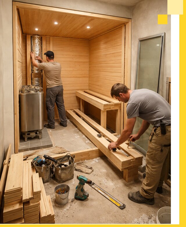 Проектирование и установка домашних саун под ключ в Зиме