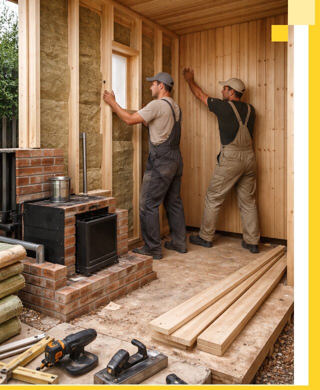 Строительство и установка дачных саун под ключ в Зиме