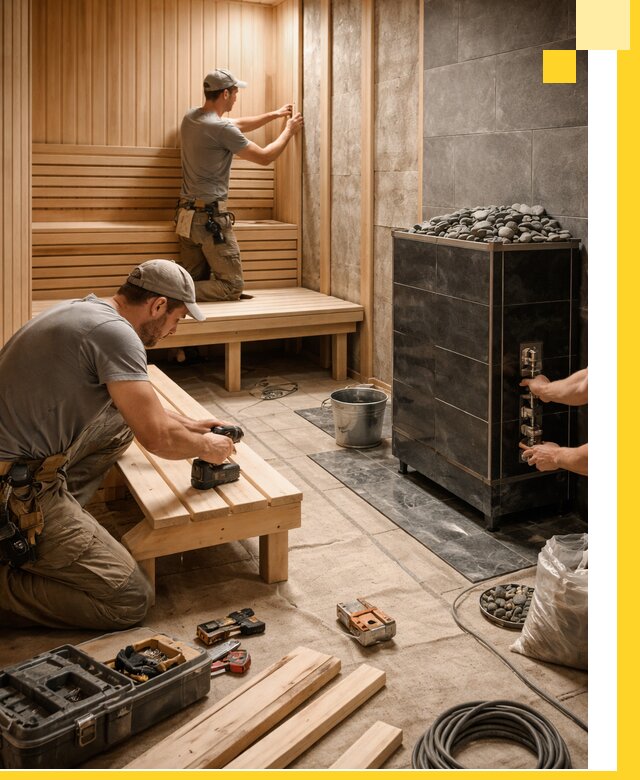 Дизайн и строительство интерьерных саун под ключ в Зиме