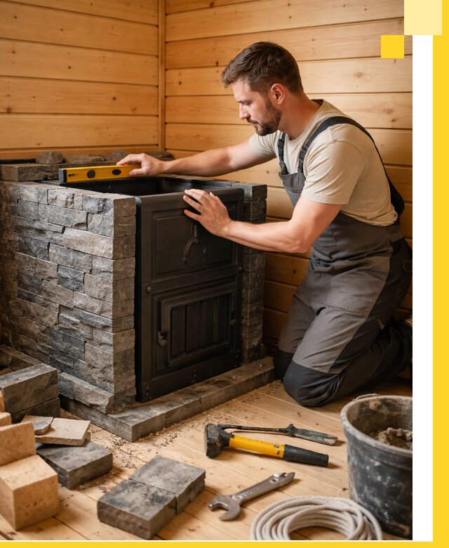 Производство и установка печей для саун под ключ в Зиме