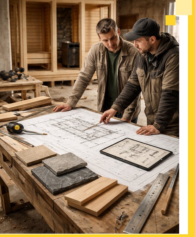 Проекты бань под ключ и планы строительства в Зиме