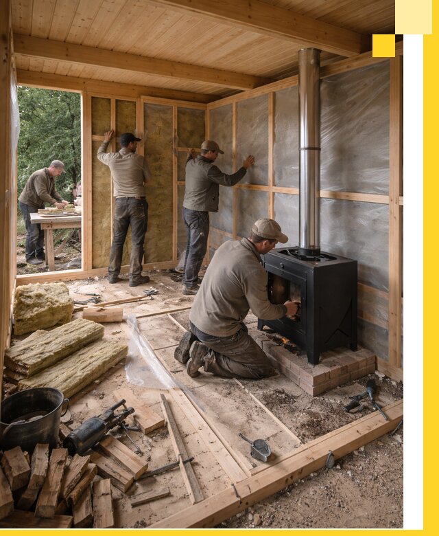 Профессиональный монтаж бань под ключ в Зиме для дома