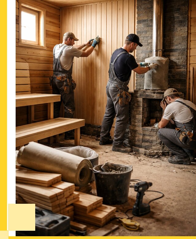 Ремонт бань под ключ в Зиме от 46026 р. | ЭриданЗма