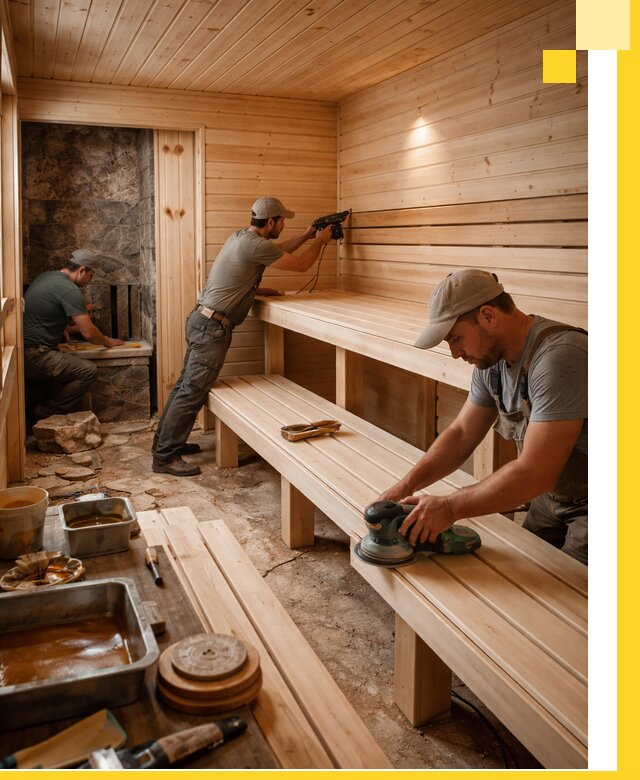 Профессиональная отделка бань в Зиме под ключ, с гарантией